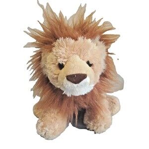 Plush Lion Stuffed Animal Wildlife Toy Destination Nation Male Sitting Aroura